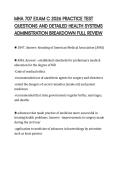 MHA 707 EXAM C 2026 FINAL REVIEW PACK  COMPLETE QUESTION SET AND CORE  CONCEPT SUMMARY