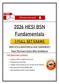 HESI BSN Fundamentals &lpar;PDF&rpar; &vert; &lpar;2026&rpar; Nursing Exam Questions &vert; Nursing Fundamentals
