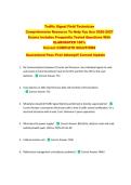 Traffic Signal Field Technician   Comprehensive Resource To Help You Ace 2026-2027  Exams Includes Frequently Tested Questions With  ELABORATED 100&percnt;  Correct COMPLETE SOLUTIONS  Guaranteed Pass First Attempt&excl;&excl; Current Update&excl;&excl;