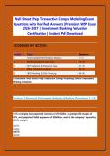 FINANCIAL STATEMENT MODELING&sol;Trading Comps Modeling &vert; Wall Street&sol; Transaction Comps Modeling Exam  all in one bundle