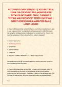 CCTC NATCO EXAM 2026&sol;2027 &vert; ACCURATE REAL  EXAM 230 QUESTIONS AND ANSWERS WITH  DETAILED RATIONALES EACH &vert; CURRENTLY  TESTING AND FREQUENTLY TESTED QUESTIONS &vert;  EXPERT VERIFIED FOR GUARANTEED PASS &vert;  LATEST UPDATE 