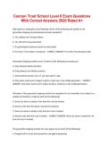 Cannon Trust School Level II Exam Questions With Correct Answers 2026 Rated A&plus;