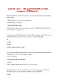 Cannon Trust Exam Questions with 100&percnt; Correct Answers &vert; Latest Version &lpar;2026&rpar; Expert Verified