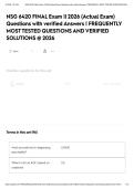 NSG 6420 FINAL Exam &vert;&vert; 2026 &lpar;Actual Exam&rpar; Questions with verified Answers &vert; FREQUENTLY MOST TESTED QUESTIONS AND VERIFIED SOLUTIONS &commat; 2026