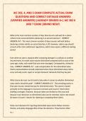 AIC 302&comma; 4&comma; AND 5 EXAM COMPLETE ACTUAL EXAM  QUESTIONS AND CORRECT DETAILED ANSWERS  &lpar;VERIFIED ANSWERS&rpar; &vert;ALREADY GRADED A&plus;&vert; AIC 302 6  AND 7 EXAM &vert;BRAND NEW&excl;&excl; 