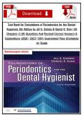 Test Bank for Foundations of Periodontics for the Dental Hygienist&comma; 6th Edition by Jill S&period; Gehrig & Daniel E&period; Shin &vert; All Chapters &lpar;1-38&rpar; Questions And Revised Correct Answers & explanations &lpar;2026 &sol; 2027&rpar; 100&percnt; Guaranteed Pass &vert;&vert;Complete A&plus; Guide