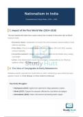 QUICK SHORT NOTES FOR SUMMARY AND RIVISION