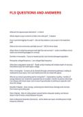 FLS QUESTIONS AND ANSWERS