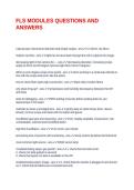 FLS MODULES QUESTIONS AND ANSWERS