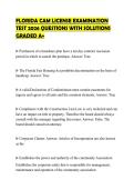 FLORIDA CAM LICENSE EXAMINATION TEST 2026 QUESTIONS WITH SOLUTIONS GRADED A&plus;
