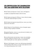 CPI CERTIFICATION TEST EXAMINATION TEST 2026 QUESTIONS WITH SOLUTIONS