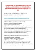 DCF Child Growth and Development &lpar;CGAD&rpar; Exam &vert; 200  Questions with Verified Answers &vert; Florida Child Care  Professional Certification &vert; Complete Study Guide 2026 2027