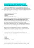 NBME 31 Final Test Questions with Correct Answers 2025-2026 Updated&period;
