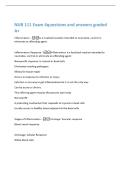 NUR 111 Exam 4questions and answers graded  A&plus; 