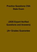 CNA State Exam Practice Questions and Answers PDF &vert; Certification Study Guide