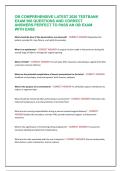 OB COMPREHENSIVE LATEST 2026 TESTBANK  EXAM 500 QUESTIONS AND CORRECT  ANSWERS PERFECT TO PASS AN OB EXAM  WITH EASE 