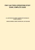 FDNY G-60 Torch Operations Study Exam Complete Guide &vert; All Questions And Correct Answers With Rationales &vert; Already Graded A&plus; &vert; Verified Answers &vert; Newest Version 2026 &vert; Just Released