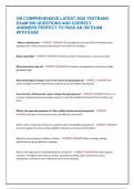 OB COMPREHENSIVE LATEST 2026 TESTBANK  EXAM 500 QUESTIONS AND CORRECT  ANSWERS PERFECT TO PASS AN OB EXAM  WITH EASE