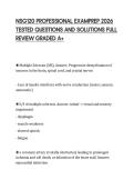 NSG120 PROFESSIONAL EXAMPREP 2026 TESTED QUESTIONS AND SOLUTIONS FULL REVIEW GRADED A&plus;