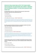 OB NCLEX FINAL EXAM 2026 LATEST TEST EXAM UNDER  2026 GUIDELINES 180 QUESTIONS AND CORRECT ANSWERS  WITH RATIONALES PERFECT TO PASS 2026 OB NCLEX FINAL  EXAM TEST 