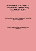 Fundamentals of Financial Accounting & Reporting Exam Guide &vert; All Questions And Correct Answers With Rationales &vert; Already Graded A&plus; &vert; Verified Answers &vert; Newest Version 2026 &vert; Just Released