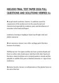 NSG500 FINAL TEST PAPER 2026 FULL QUESTIONS AND SOLUTIONS VERIFIED A&plus;