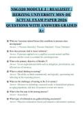 NSG520 MODULE 2 &vert; REALIZEIT &vert; HERZING UNIVERSITY MSN-DE ACTUAL EXAM PAPER 2026 QUESTIONS WITH ANSWERS GRADED A&plus;