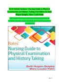 Test Bank Bates&rsquo; Nursing Guide to Physical Examination and History Taking 3rd Edition by Beth Hogan-Quigley & Mary Louis Palm &lpar;ISBN 9781975161095&rpar; All Chapters 1&ndash;24 Complete Exam Prep Questions and Answers 2026 A&plus;
