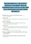 NSG520 MODULE 2 &vert; REALIZEIT &vert; HERZING UNIVERSITY MSN-DE COMPREHENSIVE STUDY GUIDE 2026 FULL QUESTIONS AND SOLUTIONS GRADED A&plus;