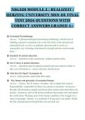 NSG520 MODULE 2 &vert; REALIZEIT &vert; HERZING UNIVERSITY MSN-DE FINAL TEST 2026 QUESTIONS WITH CORRECT ANSWERS GRADED A&plus;