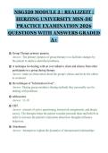 NSG520 MODULE 2 &vert; REALIZEIT &vert; HERZING UNIVERSITY MSN-DE PRACTICE EXAMINATION 2026 QUESTIONS WITH ANSWERS GRADED A&plus;
