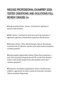 NSG552 PROFESSIONAL EXAMPREP 2026 TESTED QUESTIONS AND SOLUTIONS FULL REVIEW GRADED A&plus;