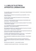1&period;1-3 MSLCAT ELECTRICAL APPRENTICE LINEMAN EXAM QUESTIONS AND ANSWERS &vert; GRADED A