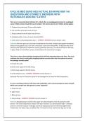 EVOLVE MED SURG HESI ACTUAL EXAM REVIEW 140  QUESTIONS AND CORRECT ANSWERS WITH  RATIONALES 2026&sol;2027 LATEST