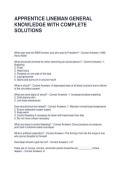 APPRENTICE LINEMAN GENERAL KNOWLEDGE WITH COMPLETE SOLUTIONS