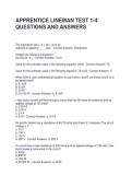 APPRENTICE LINEMAN TEST 1-4 QUESTIONS AND ANSWERS