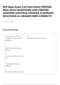 EMT Basic Exam 3 ACTUAL EXAM &lpar;TESTING REAL EXAM QUESTIONS&rpar; AND VERIFIED ANSWERS &lpar;MULTIPLE CHOICES&rpar; &vert;COMPLETE SOLUTIONS &vert;A&plus; GRADED &vert;100&percnt; CORRECT&excl;&excl;