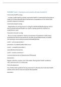 NUR4667 Exam 1 Questions and answers already Graded A&plus;  
