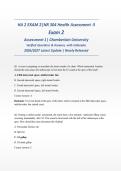 NR 304 Health Assessment II Exam 2 ACTUAL EXAM 2026&sol;2027 &vert;HA 2 EXAM 2  &vert;   Verified Q&A with Rationales &vert; Chamberlain  University&vert; Pass Guaranteed - A&plus; Graded
