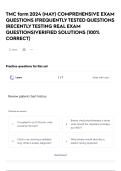 TMC form 2024 &lpar;MAY&rpar;   COMPREHENSIVE EXAM QUESTIONS &vert;FREQUENTLY TESTED QUESTIONS &vert;RECENTLY TESTING REAL EXAM QUESTIONS&vert;VERIFIED SOLUTIONS &lpar;100&percnt; CORRECT&rpar;