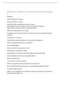 NUR 240 Exam 1 Modules 1-4 Questions and answers already Graded  A&plus;