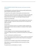 NUR 233 MENTAL HEALTH FINAL Questions and answers already  Graded A&plus;  