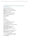 Nur 233 Mental Health Exam 1 &lpar;Hondros&rpar; Questions and answers  already Graded A&plus; 