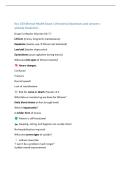 Nur 233 Mental Health Exam 1 &lpar;Hondros&rpar; Questions and answers  already Graded A&plus;  