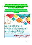 Test Bank Bates&rsquo; Nursing Guide to Physical Examination and History Taking 3rd Edition by Beth Hogan-Quigley & Mary Louis Palm &lpar;ISBN 9781975161095&rpar; All Chapters 1&ndash;24 Complete Exam Prep Questions and Answers 2026 A&plus;