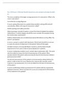 Nur 233 Exam 1 Mental Health Questions and answers already Graded  A&plus;  