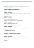 NUR 216 Health Assessment EXAM 1 AZCN Chap 1-7 Questions and  answers already Graded A&plus;