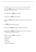 NUR 160-Hondros Exam 1 Questions and answers already Graded A&plus;  