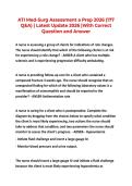 ATI Med-Surg Assessment a Prep 2026 &lpar;177  Q&A&rpar; &vert; Latest Update 2026 &vert;With Correct  Question and Answer 