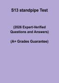 FDNY S-13 Standpipe Test 2026 Questions and Answers PDF &vert; Certification Study Guide
